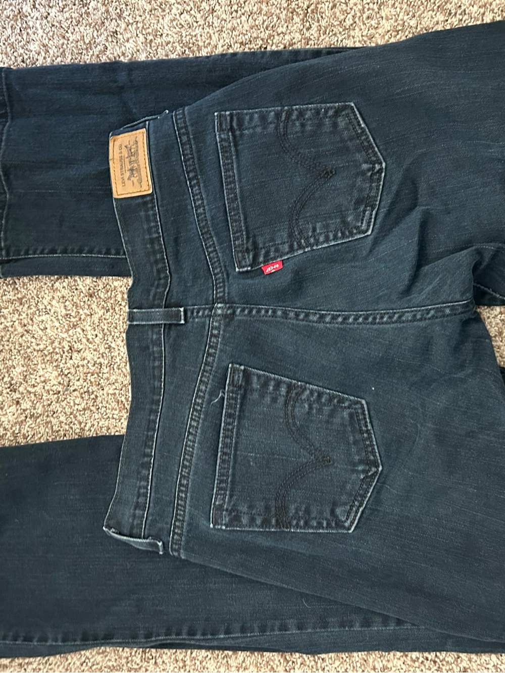 Levi's Men's Navy Slim Straight Jeans